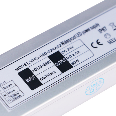 Жаропрочный на открытом воздухе водитель электропитания света СИД 60W для света прокладки СИД