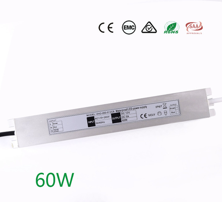 Изоляция водителя 12V 60W 5A СИД режима переключения RoHS тонкая анти-