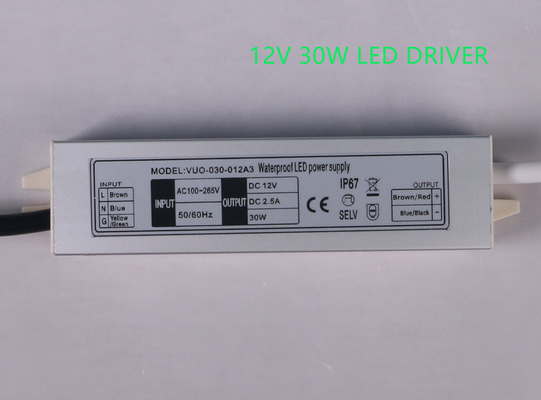Жаропрочное 2.5A на открытом воздухе 12V электропитание, противокоррозионная прокладка СИД водителя СИД