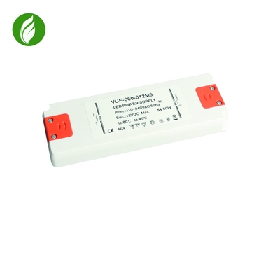 электропитание СИД напряжения тока 60W IP20 постоянн, водитель пластикового фликера свободный